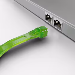 Lindy 10 x RJ-45 Port Blockers with Key, Green