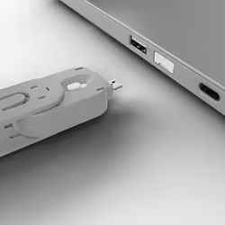 Lindy USB Type A Port Blocker Key, White - Additional view 4