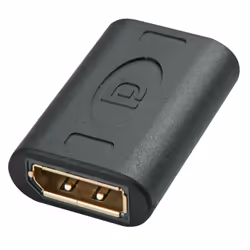 Lindy Female to Female DisplayPort Coupler, DisplayPort, DisplayPort, Black