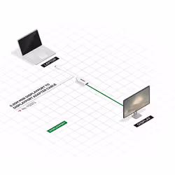 Lindy 0.20m Mini DisplayPort to DisplayPort Adapter Cable - Additional view 5