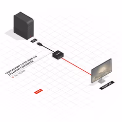 Lindy DisplayPort 1.2 to HDMI 2.0 18G Active Converter - Additional view 5