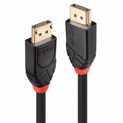 Lindy 10m Active DisplayPort 1.2 Cable, 10 m, DisplayPort, DisplayPort, Male, Male, 3840 x 2160 pixels