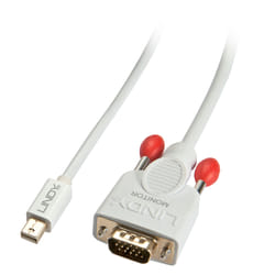 Lindy 1m Mini DisplayPort to VGA Cable, White