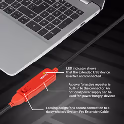 Lindy 12m USB 2.0 Active Extension Pro Hub - Additional view 6