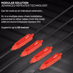 Lindy 12m USB 2.0 Active Extension Pro Hub - Additional view 7
