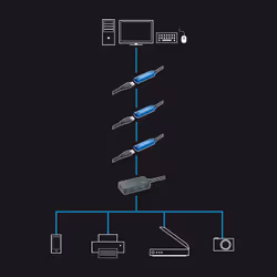 Lindy 10m USB 3.0 Active Extension Pro Hub - Additional view 4