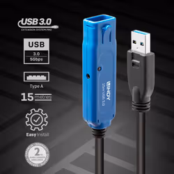 Lindy 15m USB 3.0 Active Extension Pro