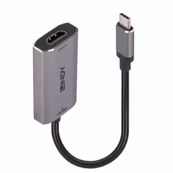 Lindy USB Type C to HDMI 8K60 Converter, 0.11 m, USB Type-C, HDMI, Male, Female, Straight