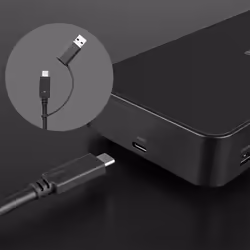 Lindy DST-Pro Universal, USB-C and Type A Hybrid Laptop Docking Station - 4K HDMI, 2x4K (DP or HDMI) - Additional view 6