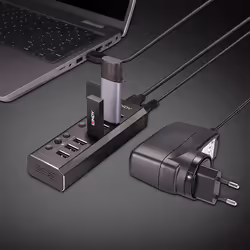 Lindy 4 Port USB 3.0 Hub with 3 Quick Charge 3.0 Ports - Additional view 5