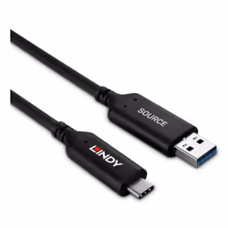Lindy 10m USB 3.2 Gen 1 Type A to C Fibre Optic Hybrid Cable - Additional view 4