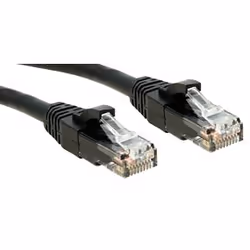 Lindy Cat.6 UTP 0.3m, 0.3 m, Cat6, U/UTP (UTP), RJ-45, RJ-45, Black