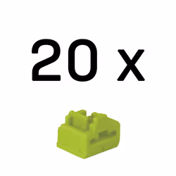 Lindy RJ-45 Port Blockers (Without Key) - Pack of 20, Green, Port blocker, RJ-45, Green, Acrylonitrile butadiene styrene (ABS ...