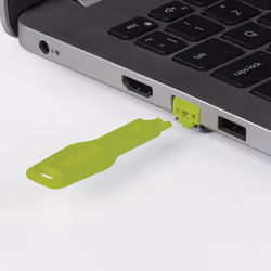 Lindy RJ-45 Port Blockers (Without Key) - Pack of 20, Green