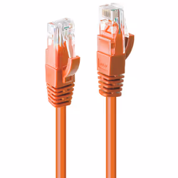 Lindy 20m Cat.6 U/UTP Network Cable, Orange, 20 m, Cat6, U/UTP (UTP), RJ-45, RJ-45, Orange