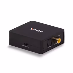 Lindy 2-way Digital SPDIF (Coaxial Toslink) Audio Converter, 192kHz, 5 V, 60.5 mm, 54 mm, 20.5 mm, 40 g