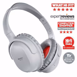 Lindy BNX-60 Wireless Active Noise Cancelling Headphones with aptX, Cool Grey, Wired & Wireless, Calls/Music, 20 - 20000 Hz,  ...