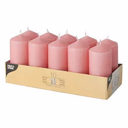 Papstar 17913, Round, Pink, 9 h, 10 pc(s)