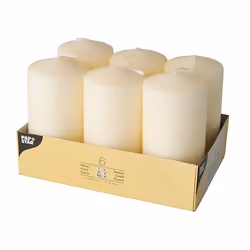 Papstar 17991, Round, Cream, 24 h, 6 pc(s)