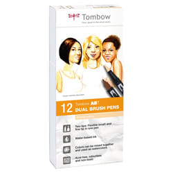 Tombow ABT marker 12 pc(s) Brush/Fine tip Multicolour