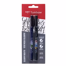Tombow WS-BHS-2P, Black, Black, Round, Water-based ink, Blister, 2 pc(s)