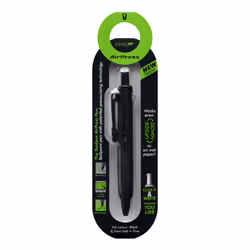 Tombow AirPress Retractable Ballpoint Pen 0.7mm Tip Black Barrel Black