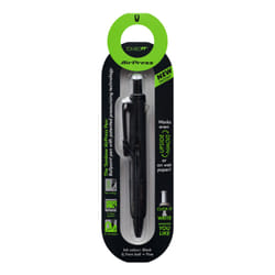 Tombow AirPress Retractable Ballpoint Pen 0.7mm Tip Black Barrel Black