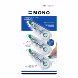 Tombow MONO Air Correction Tape Roller 4.2mmx10m White (Pack 2 + 1 Fre