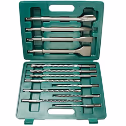 BrÃ¼der Mannesmann 13 Piece Drill Bit and Chisel Set with Case SDS-Plus 12588