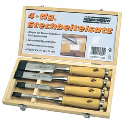 vidaXL BrÃ¢ÂÂÃÂºder Mannesmann 4 Piece Firmer Chisel Set 66104