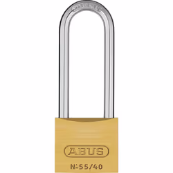 ABUS 55/40HB63, Conventional padlock, Key lock, Keyed to differ, Fence, Gate, Shed, Storage locker, Brass, Brass