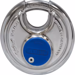 ABUS 05584, Discus padlock, Key lock, Keyed alike, Garage, Gate, Stainless steel, 6 cm