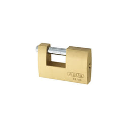 ABUS KA11578 82/90 90mm Monoblock Brass Shutter Padlock Keyed 8521