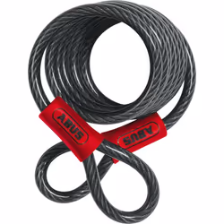 ABUS 1850 Steel Cable, black, Size 185 cm for Men
