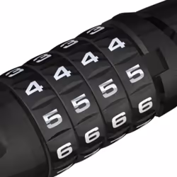 ABUS 6 Series Tresorflex Combo Armored Cable Lock  Black  120cm/15mm