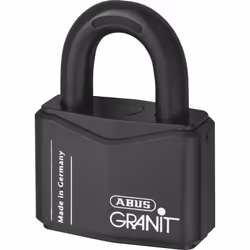 Abus 37 Series Granit `Plus` Mechanism Solid Steel Rekeyable Open Shackle Padlock - 37mm