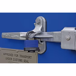 ABUS Padlock 70IB for outdoor use - stainless steel, high protection against manipulation, keyed alike 6401, blue, 24988