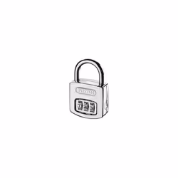 ABUS 16040C 160/40 40mm Combination Padlock ( 3 Digit) Steel Case Die Cast Body
