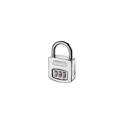 ABUS 16040C 160/40 40mm Combination Padlock ( 3 Digit) Steel Case Die Cast Body