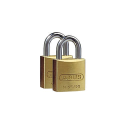 Brass Padlock 65/20 Twins Set 2 pieces, 35114