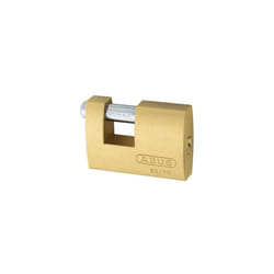 ABUS 8270C 82/70 70mm Monoblock Brass Shutter Padlock Carded