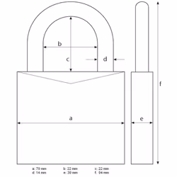ABUS 37RK Close Shackle Granit Plus Padlock - Additional view 5