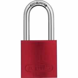ABUS 72/40, Conventional padlock, Key lock, Red, Aluminium, U-shaped, 3.9 cm