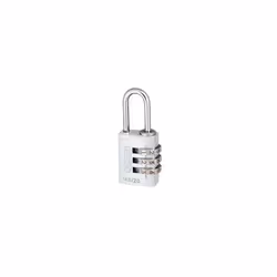 ABUS 14520SIL 145/20 20mm Aluminium Combination Padlock Silver 46574