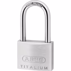 ABUS 64TI/40HB40 KD, Conventional padlock, Key lock, Keyed to differ, Aluminium, Aluminium, Steel