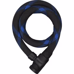 ABUS Steel-O-Flex, Cable lock, Black, Silicone, Steel, Fibre, Key