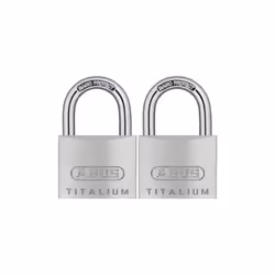 Padlock - Titalium - 40mm - Twin Pack