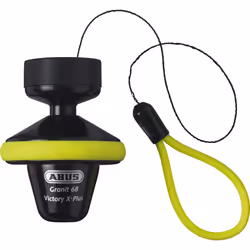 ABUS Granit Victory XPLus 68 Roll Up Brake Disc Lock, black-yellow for Men