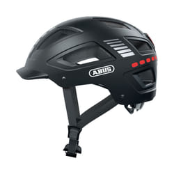 ABUS Bike Helmet with Light, Hyban 2.0 LED, Head Protection with Front and Rear Light, Robust Hard Shell, Unisex