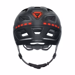 ABUS Bike Helmet with Light, Hyban 2.0 LED, Head Protection with Front and Rear Light, Robust Hard Shell, Unisex - Additional view 7